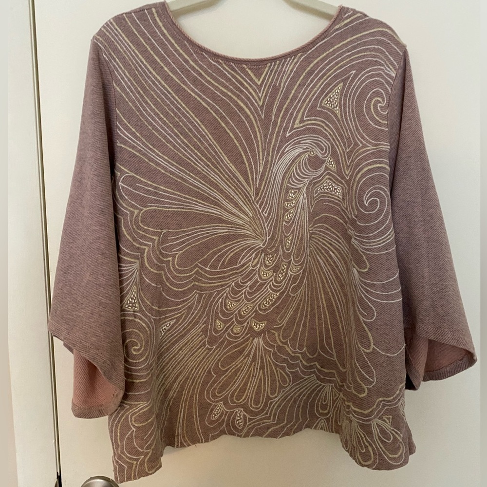 Beaded Anthropologie shirt